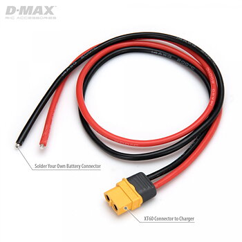 Charging cable without connector for XT60 14AWG 500mm