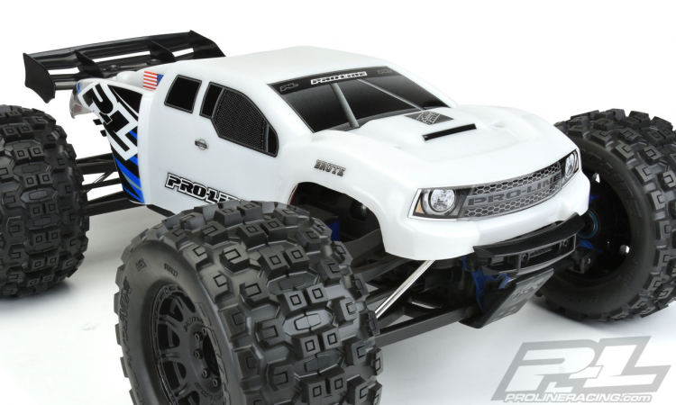 Pro-Line PL3530-15 Kaross Brute Bash Armor E-Revo 2.0 Klippt Vit - 5