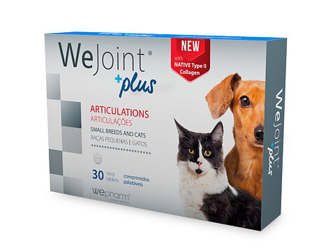 WeJoint Plus Small Breed and Cats 30 tabletter