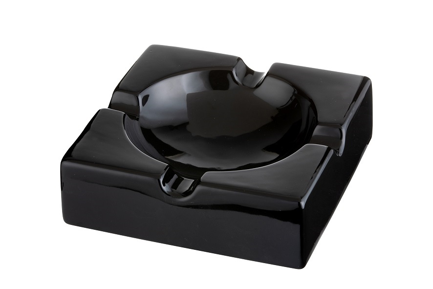 Cigarraskfat Angelo Svart - 4 cigarrer