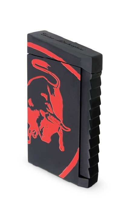 Lamborghini Toro Jet Lighter Black Rubber-Red