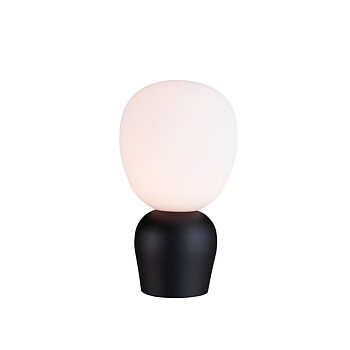 Buddy bordslampa svartstruktur / opalglas Belid