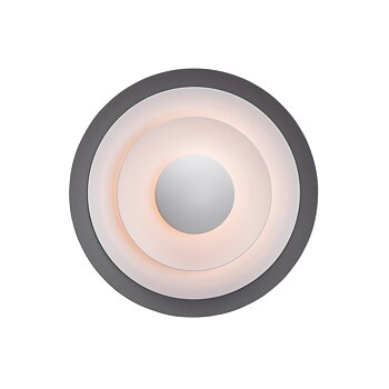Diablo vägglampa D400 grå / blanksvart Belid