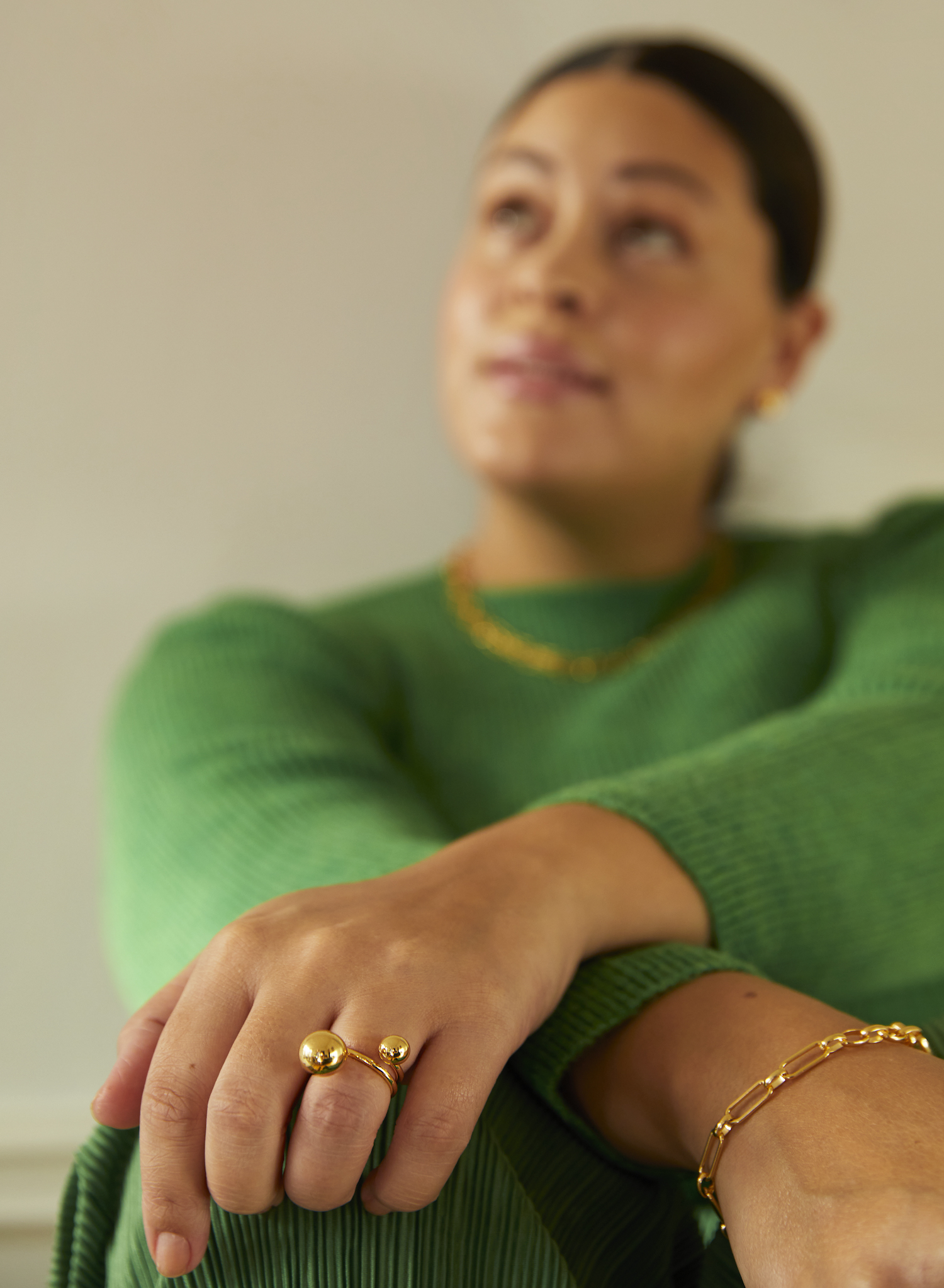 Globe big ring gold - 2