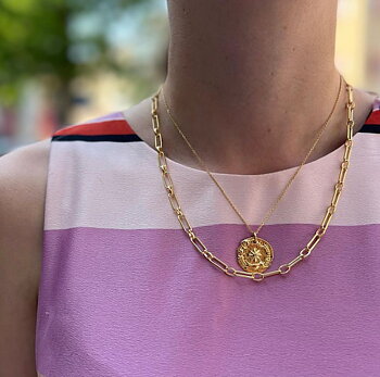 Globe clip neck 50 gold