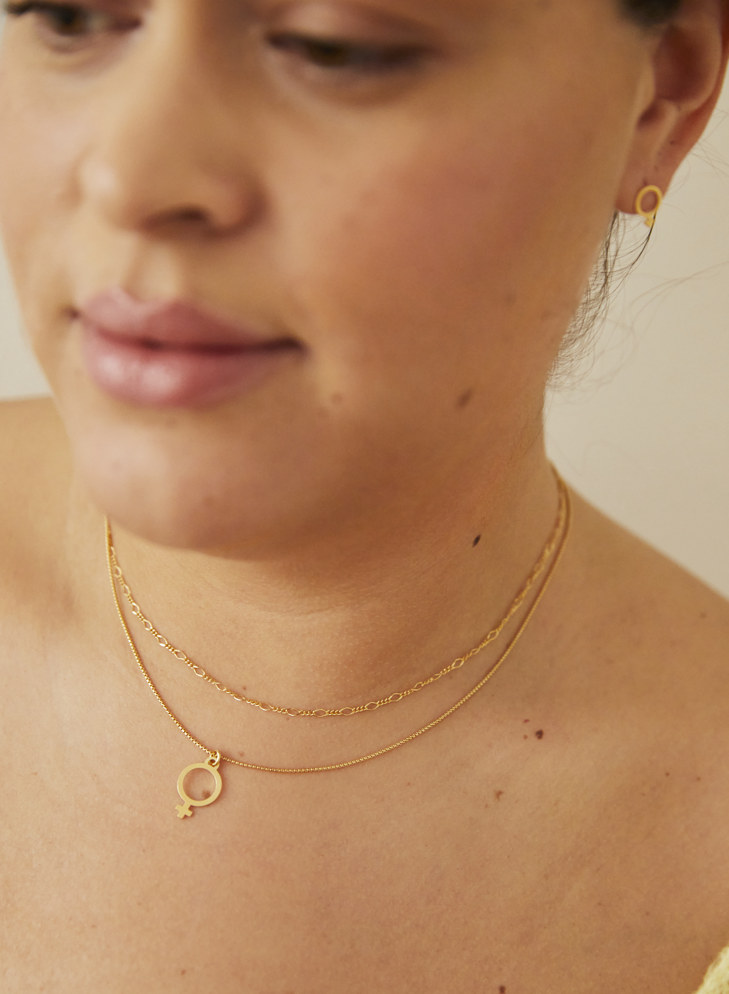 letters figaro neck 40-45 gold - 2