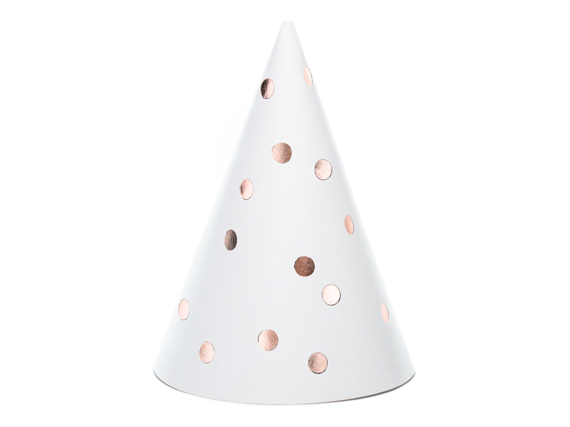 Partyhattar | 6-pack | Rosé-prickar