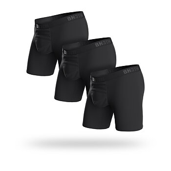 CLASSIC ICON BOXER BRIEF 3 PACK BLACK 