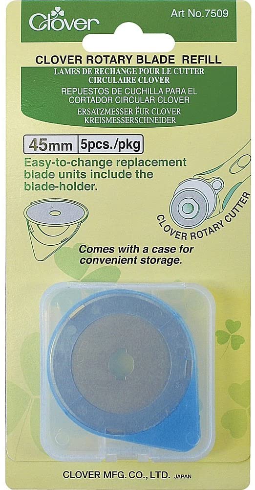 Clover - skärblad till rullkniv 45mm, 5-pack