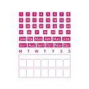 Quickutz Dies - Calendar Kit 4x12 CC-CALENDAR-02 