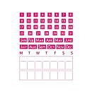 Quickutz Dies - Calendar Kit 4x12 CC-CALENDAR-02
