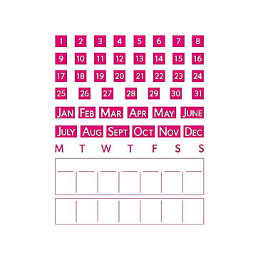 Quickutz Dies - Calendar Kit 4x12 CC-CALENDAR-02 