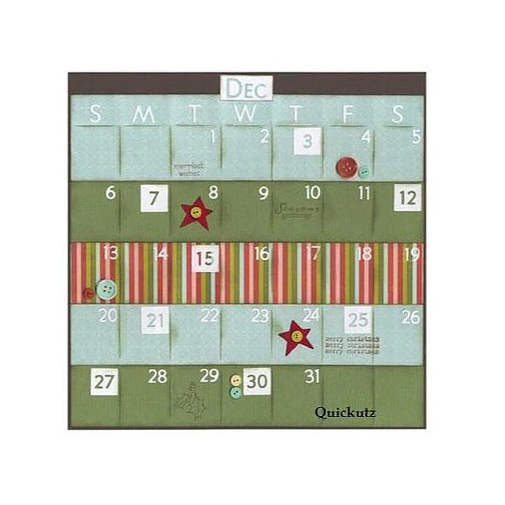 Quickutz Dies - Calendar Kit 4x12 CC-CALENDAR-02 