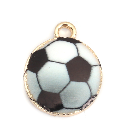 Berlock - Emaljerad Fotboll