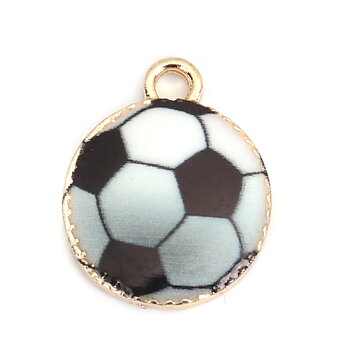 Berlock - Emaljerad Fotboll