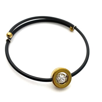 Armband  Stina gummi guld