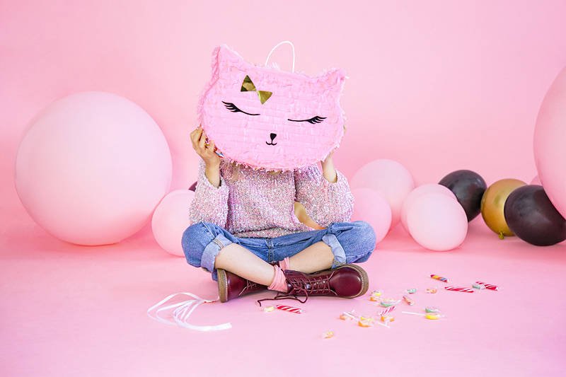 Pinata | Rosa katt