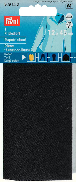 Laglapp - twill svart