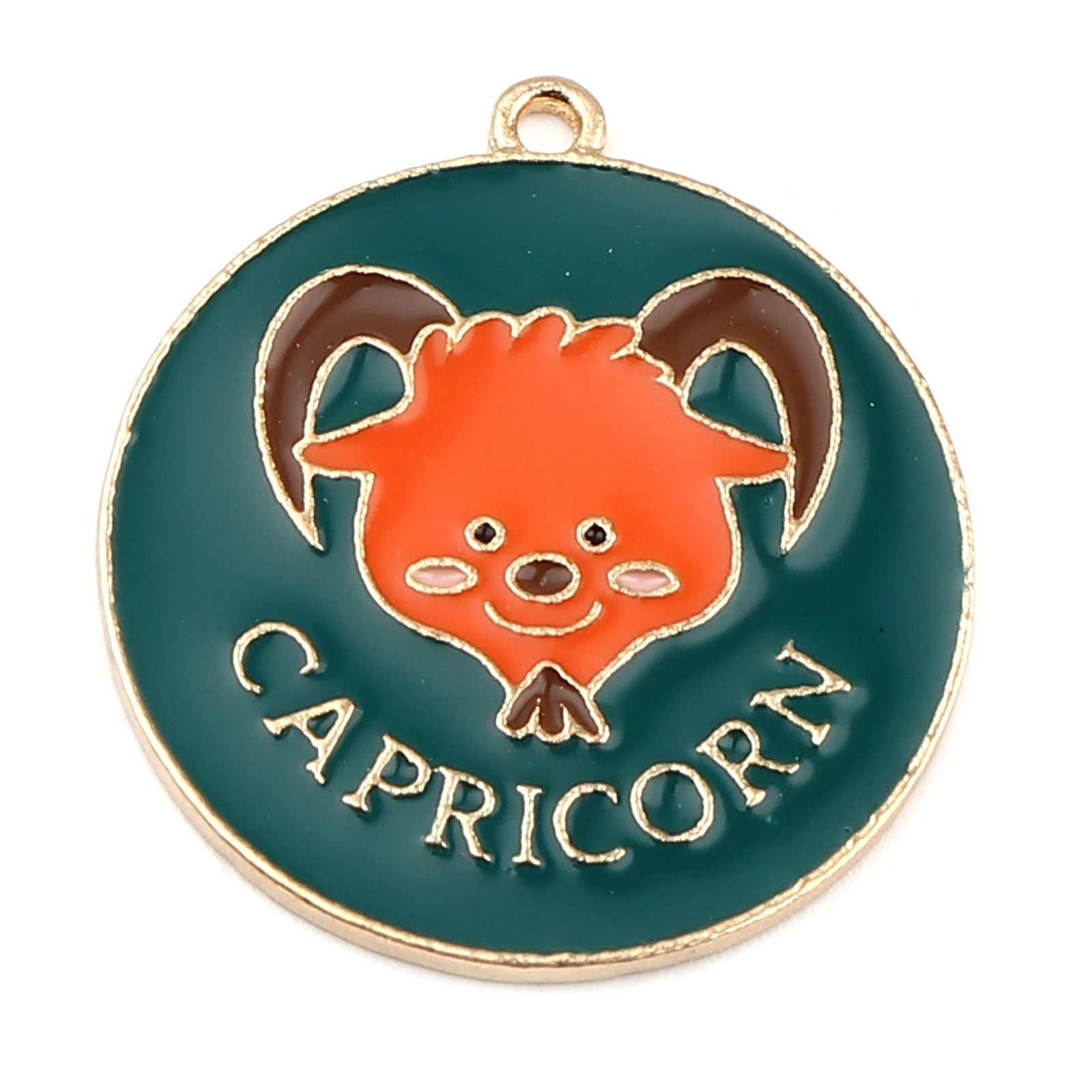 Berlock - Emaljerat Stjärntecken, Capricorn / Stenbocken