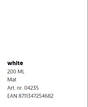 Motip 200ml Läder Spray Pure white (RAL9010) - 2