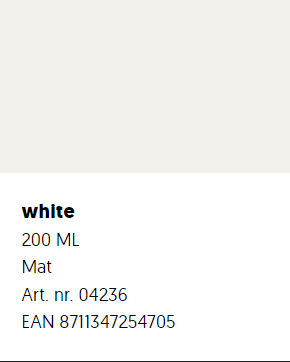 Motip 200ml Läder Spray Traffic White (RAL9016) - 2
