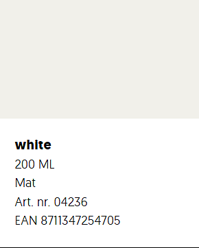 Motip 200ml Läder Spray Traffic White (RAL9016)