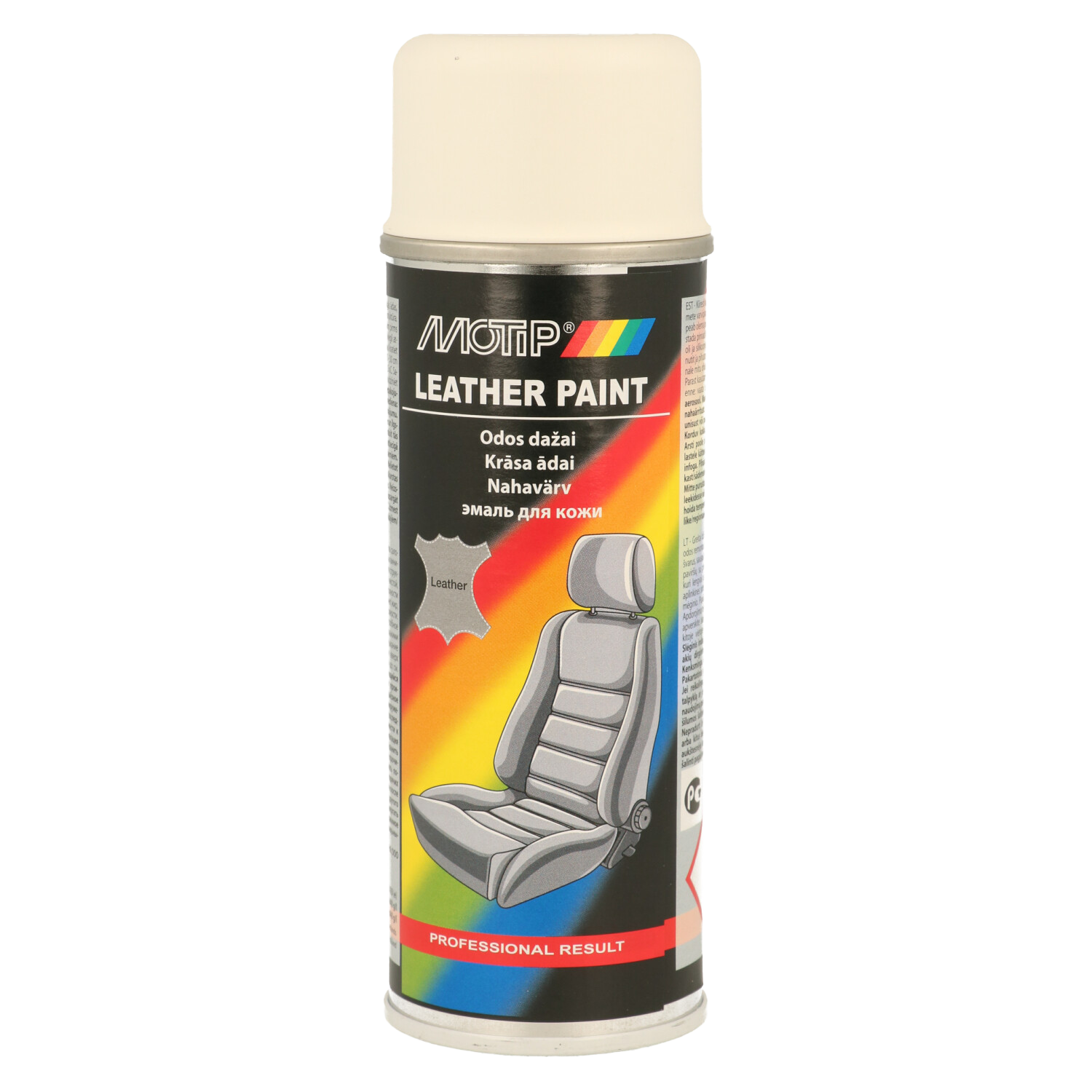 Motip 200ml Läder Spray Traffic White (RAL9016)