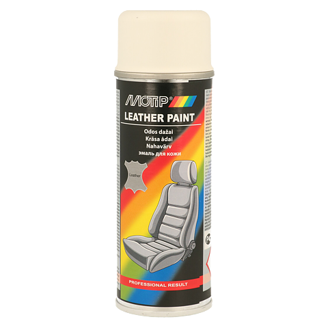 Motip 200ml Läder Spray Traffic White (RAL9016)