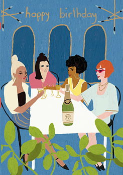 Birthday Toast Petite Card