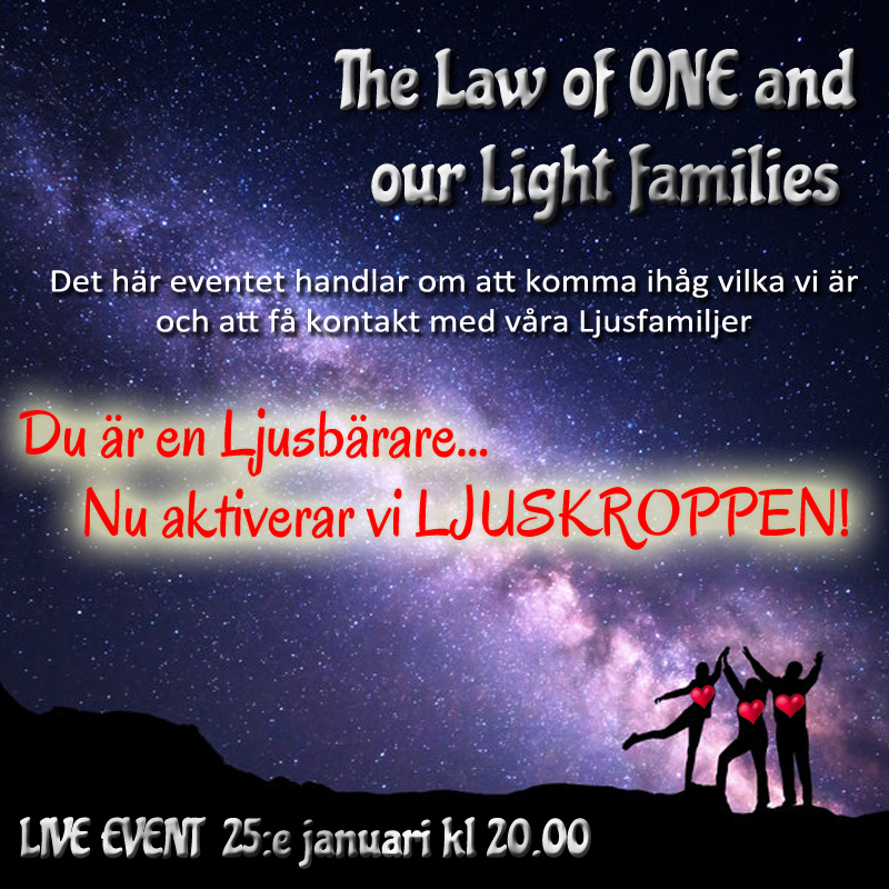 INSPELAT Live Event - The Law of one and our family of the light