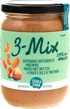 Nötsmör 3-Mix 500g Terra Eko