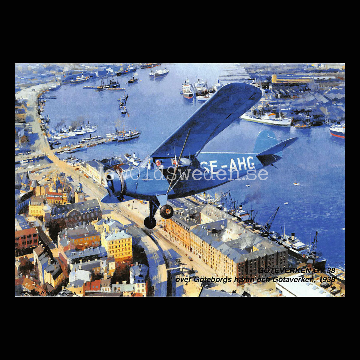 GÖTAVERKEN GV-38 - SE-AHG - 1938 - Flyg - Göteborgs hamn Götaverken Packhuskajen