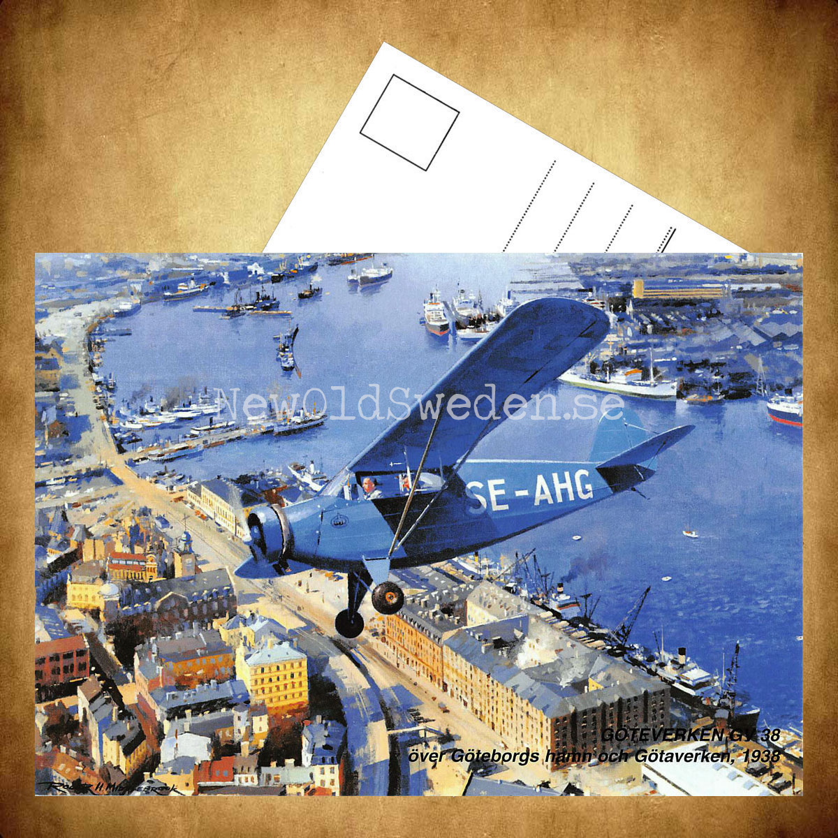 GÖTAVERKEN GV-38 - SE-AHG - 1938 - Flyg - Göteborgs hamn Götaverken Packhuskajen - 3