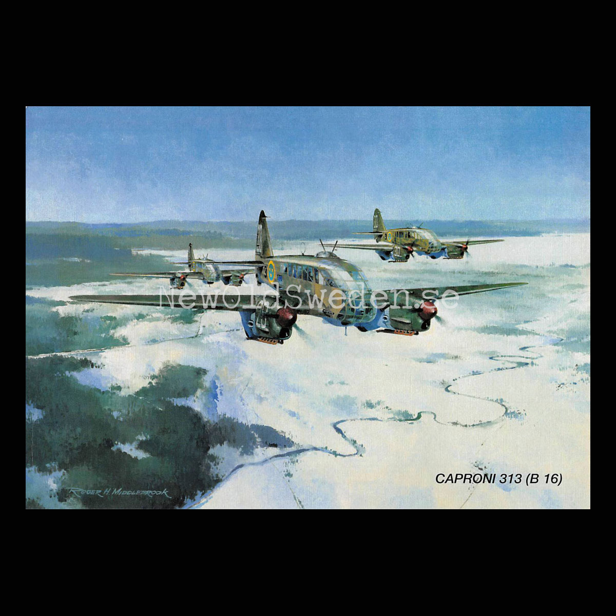 CAPRONI 313 (B 16) - Flyg  - Vykort A5
