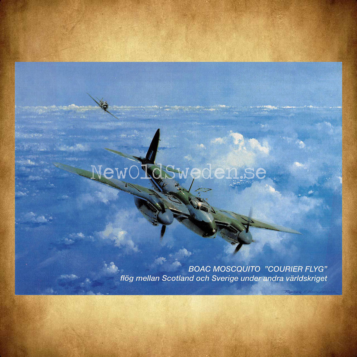 BOAC MOSCQUITO - COURIER FLYG - Vykort A5*** - 2