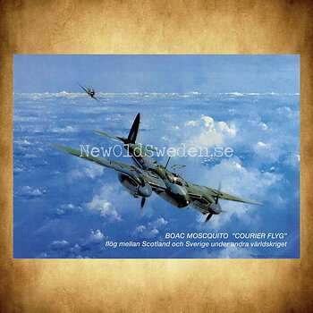 BOAC MOSCQUITO - COURIER FLYG - Vykort A5***