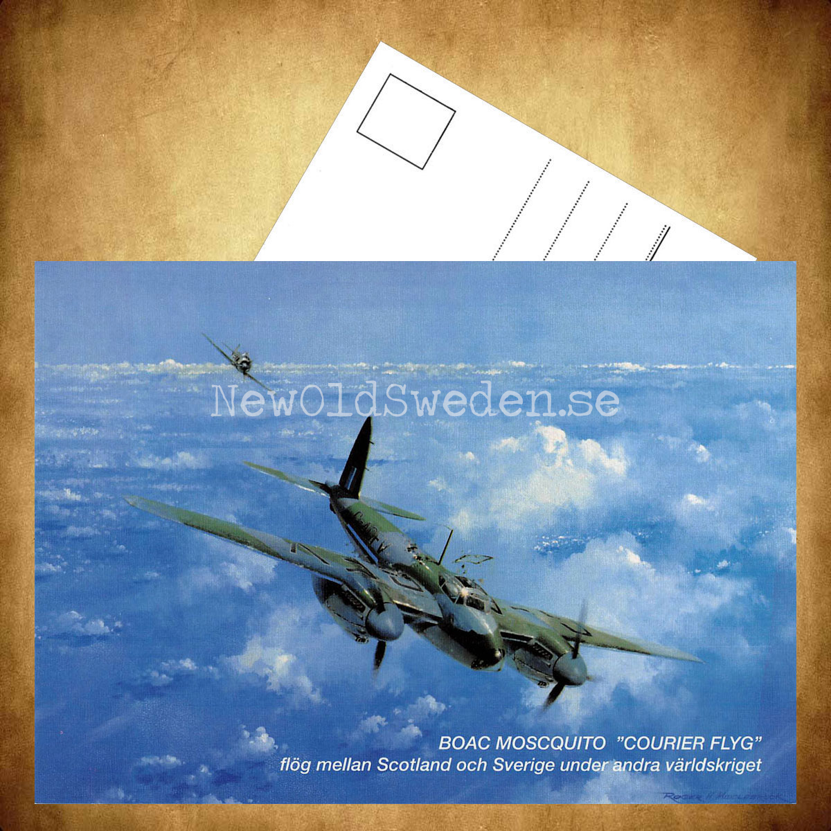 BOAC MOSCQUITO - COURIER FLYG - Vykort A5*** - 3
