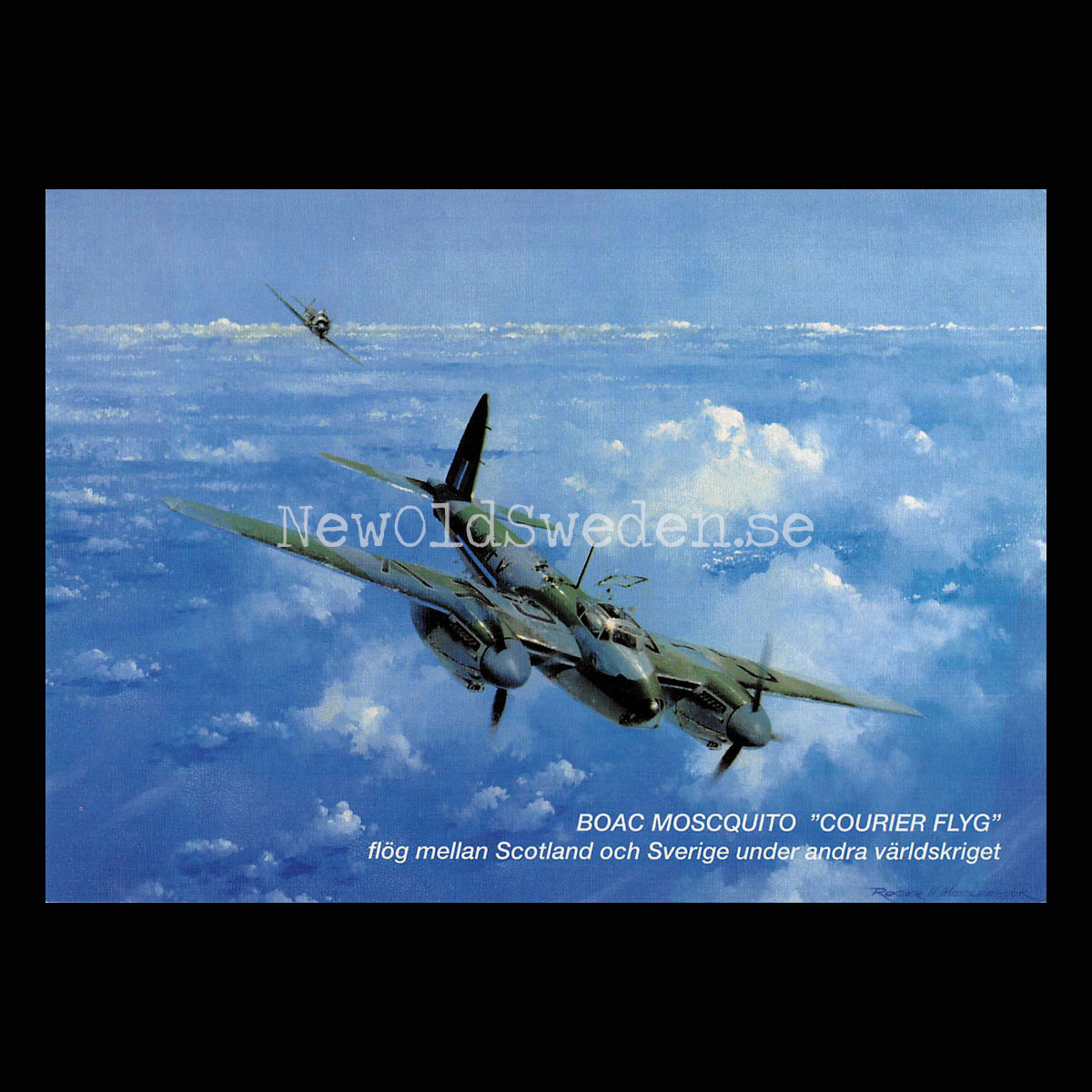 BOAC MOSCQUITO - COURIER FLYG - Vykort A5***
