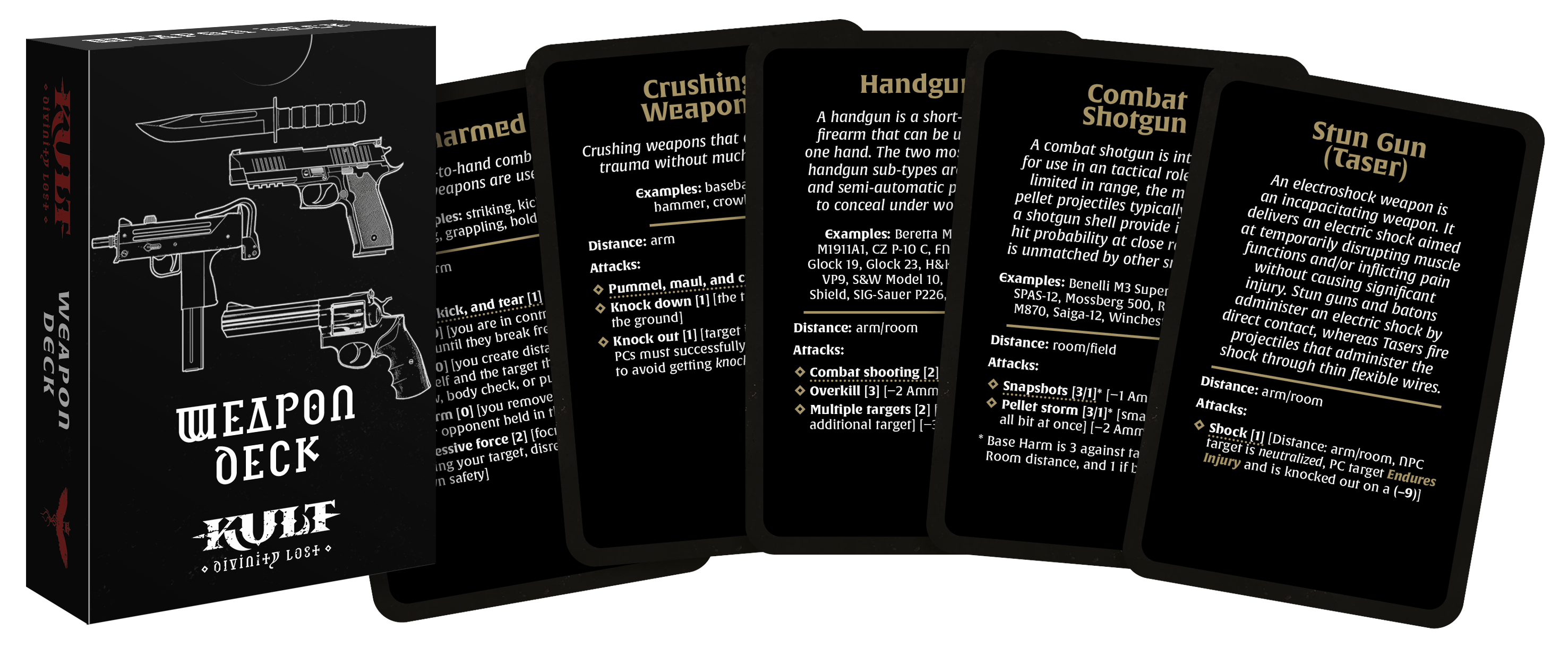 Weapon Deck [DIGITAL PDF] for KULT: Divinity Lost