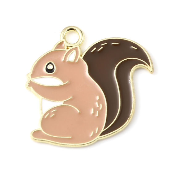 Berlock -  Enameld squirrel brown