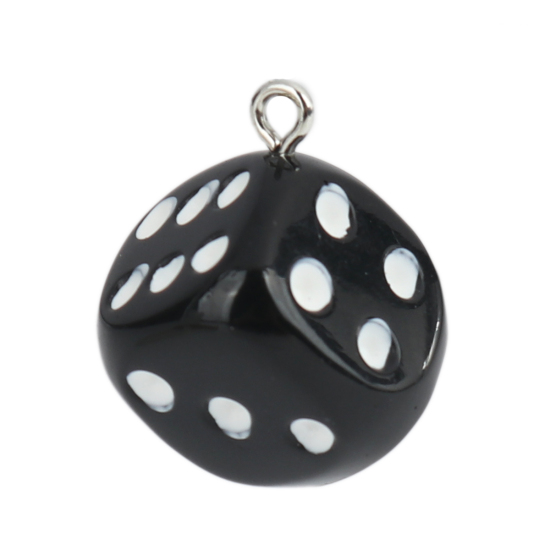 Charm Resin,  Dice black
