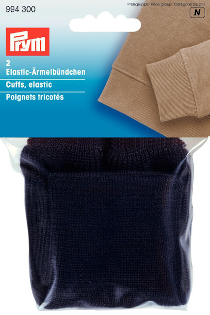 Ärmmuddar elastisk svart 2 st