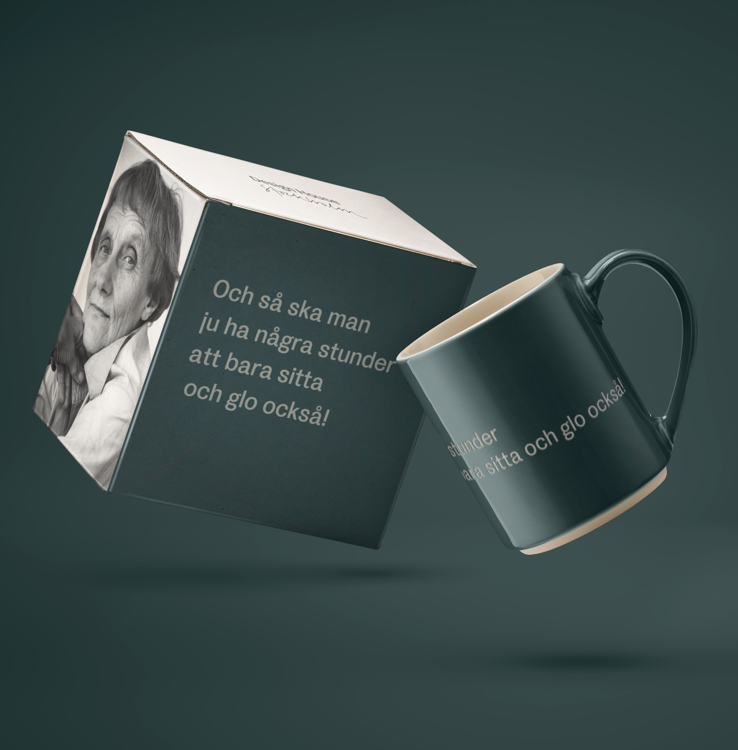 Astrid Lindgren Citat Mugg - "Och så ska man ju ha några stunder att bara sitta och glo också!" - 4