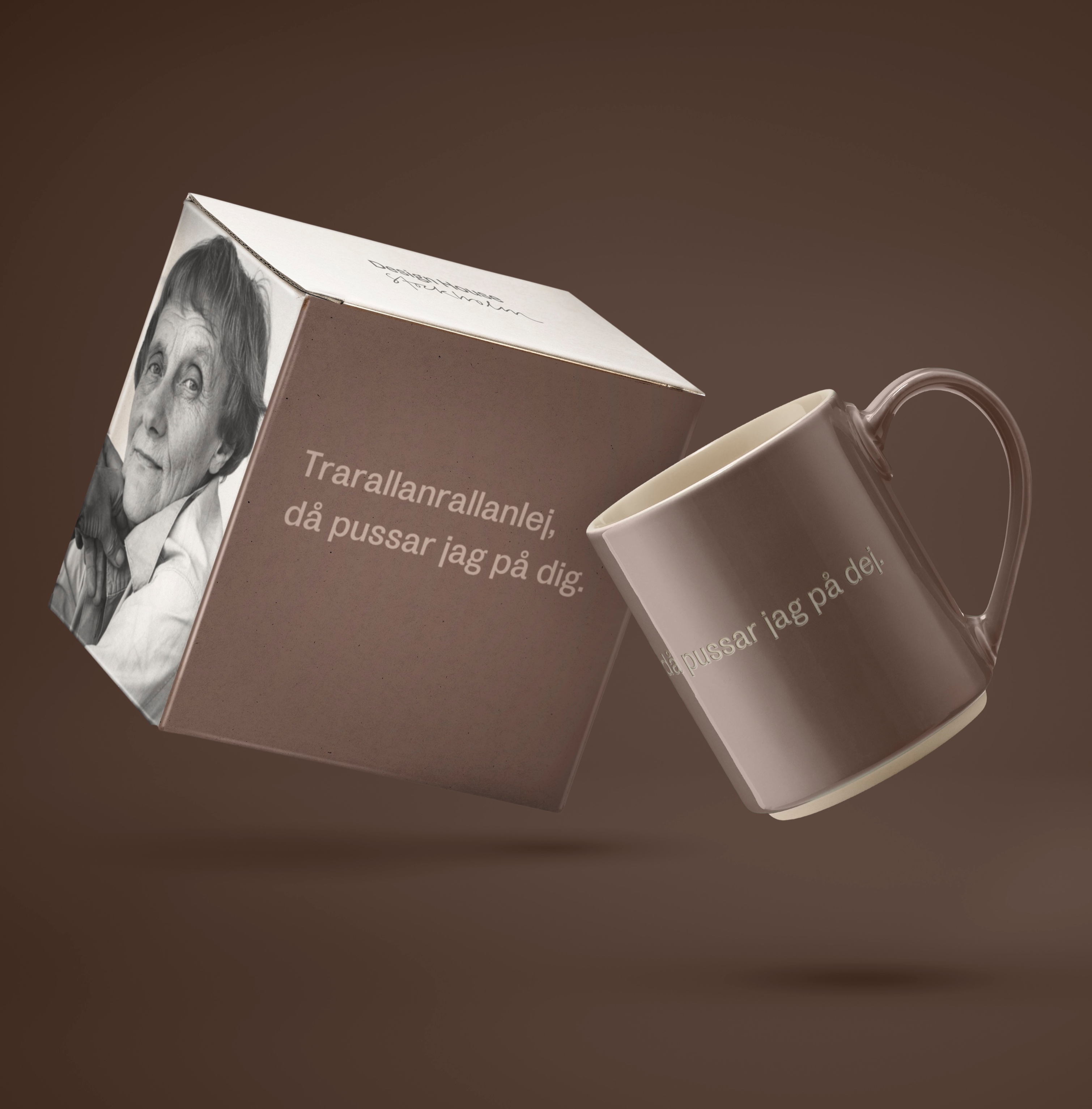 Astrid Lindgren Citat Mugg - “Trarallanrallanlej, då pussar jag på dej.” - 3