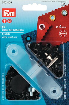 Öljetter 4 mm svart
