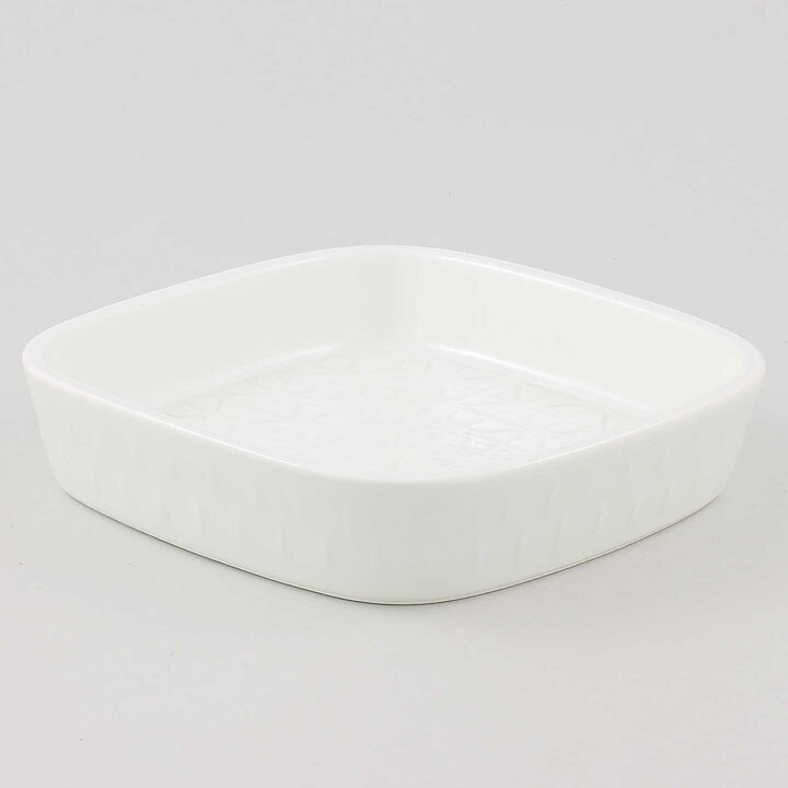Gunnar Nylund (Domino 1960s) White Bowl with Geometric Relief 15 cm (2)