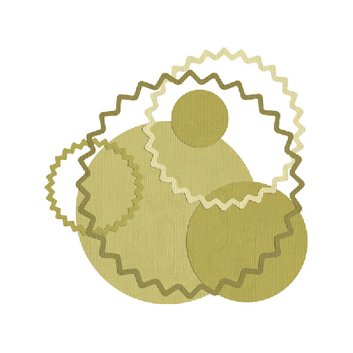 Quickutz Cookie Cutter Dies - Nesting Rick Rack Circles CC-SHAPE-092-6