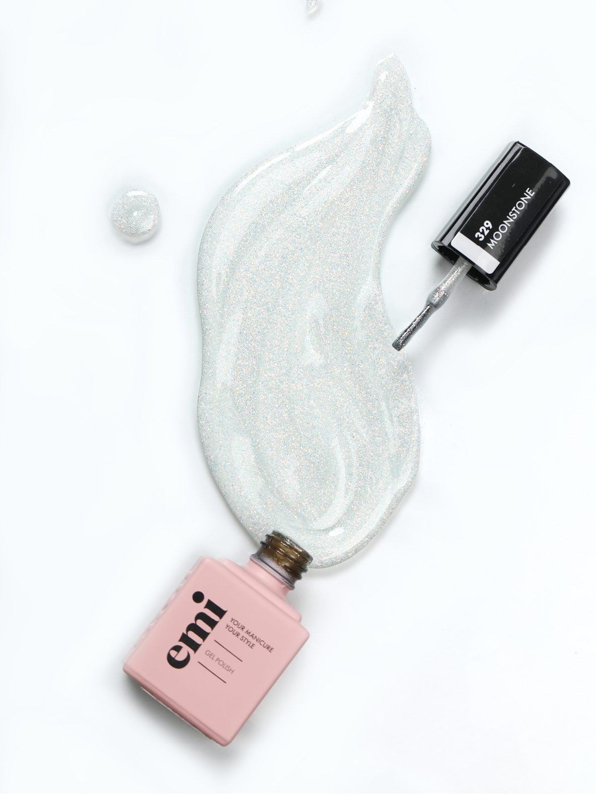 E.MiLac NY Moonstone #329, 9 ml. - 3