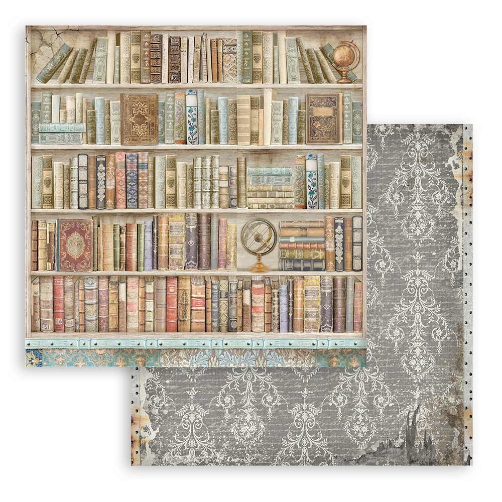Stamperia Paper Pad 12X12 - Lady Vagabond Lifestyle Maxi Backgrounds  - 8