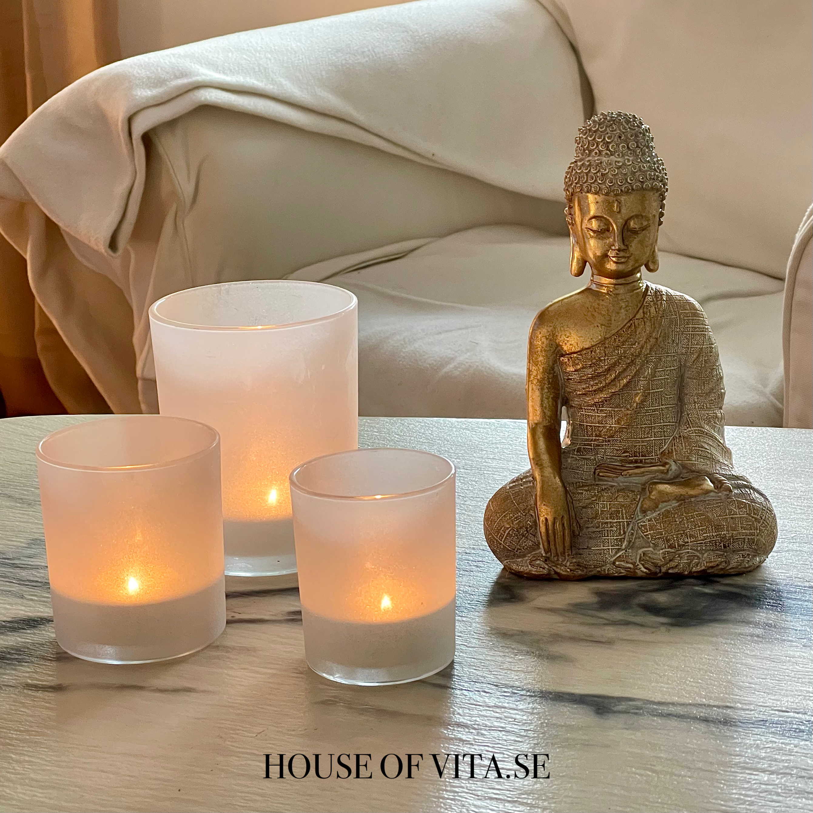 Staty Buddha Upplysning,  21 cm